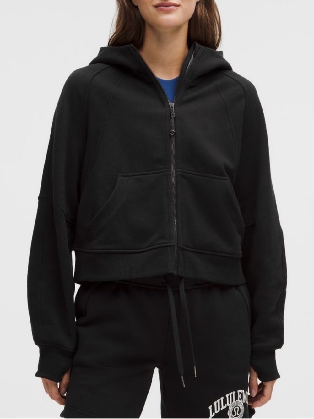 Lululemon Scuba Oversized Full-Zip Hoodie XS/S Black